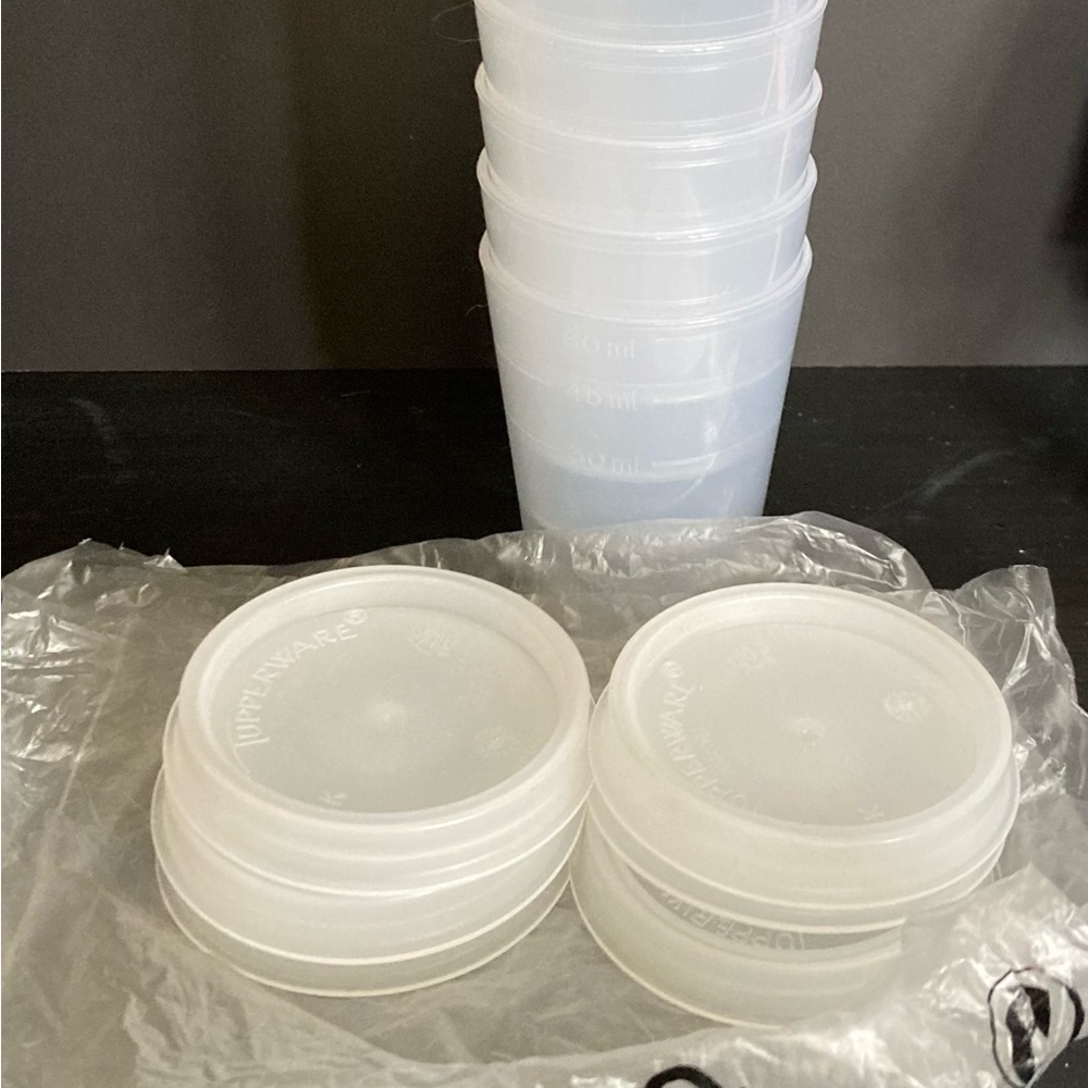 Set of Six New Tupperware Mini containers Classic Sheer - Picture 3 of 4